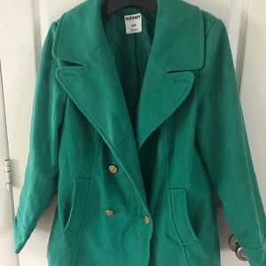 Green Spring Pea Coat